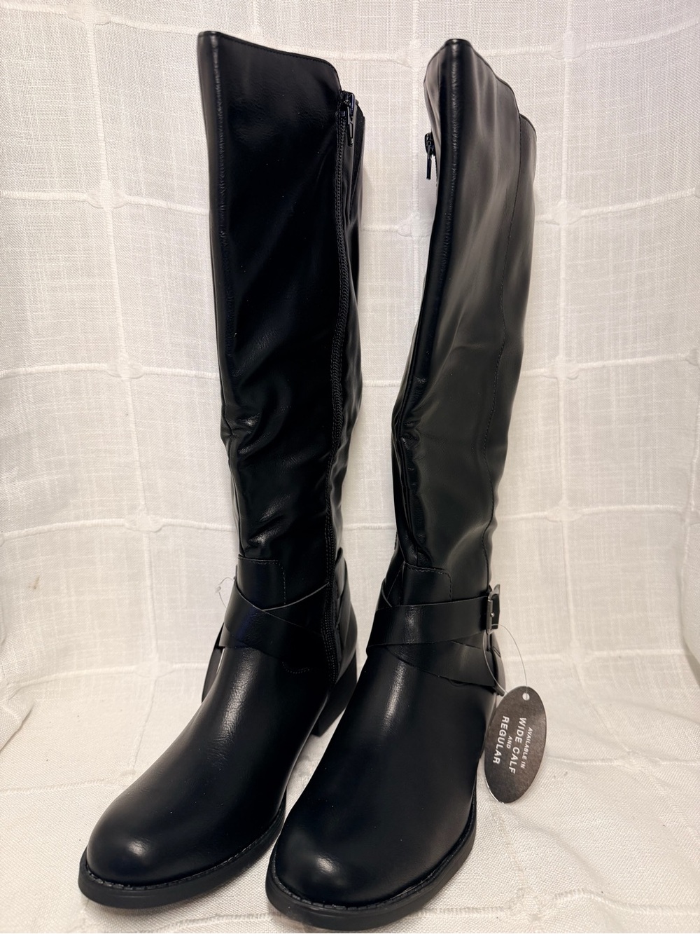 NWT Style & Co Margoo Black Wide Calf Riding Boots Women’s 7.5M